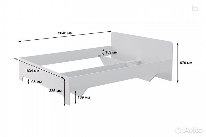 Кровать двуспальная Victor