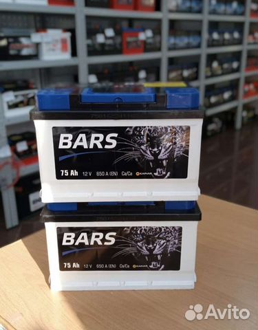 Аккумулятор Bars 75ah низкий с гарантией