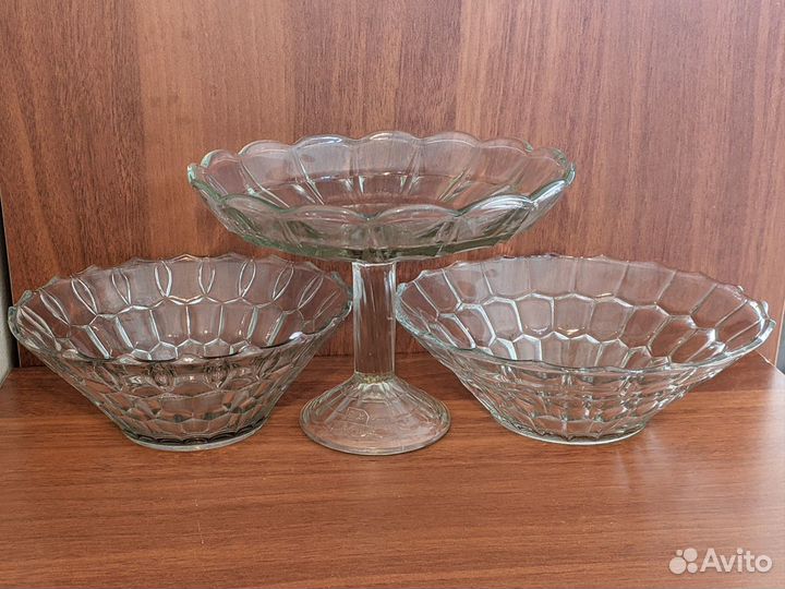 Вазы, пепельницы стеклянные СССР