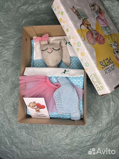 Мягкая игрушка заяц ручной работы