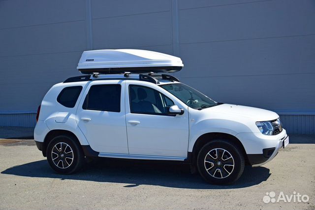 Автобокс на крышу Рено Дастер 450 л Белый