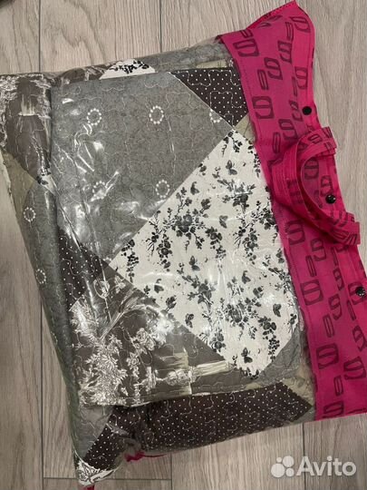 Покрывало стеганное и 2 наволочки в стиле Пэчворк