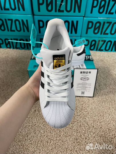 Adidas Superstar Белые Оригинал Poizon