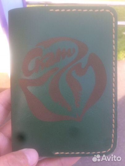 Обложка на паспорт натуральная кожа