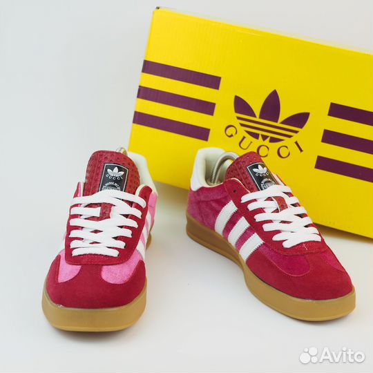 Кроссовки женские Adidas x Gucci Gazelle