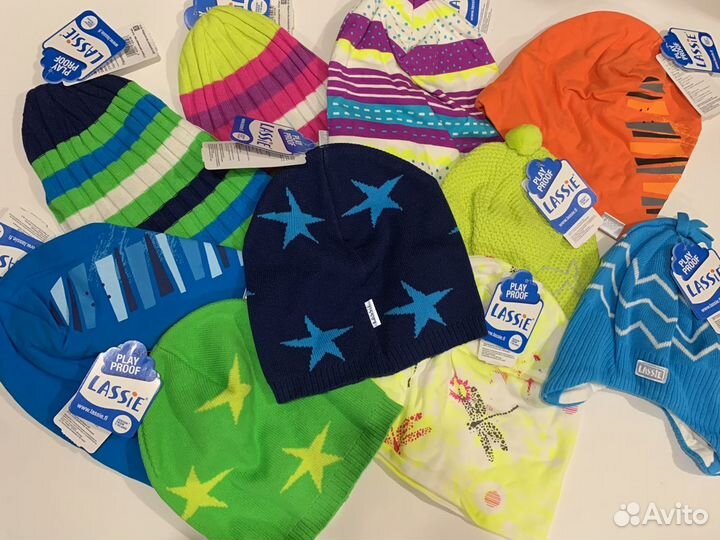 Шапки Lassie весна демисезон Лесси новые Финские