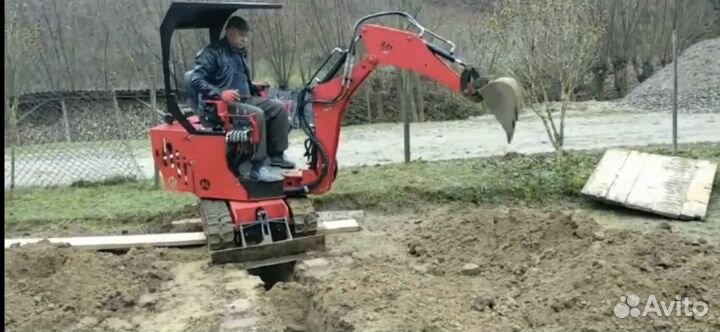 Услуги мини экскаватора,ямобур