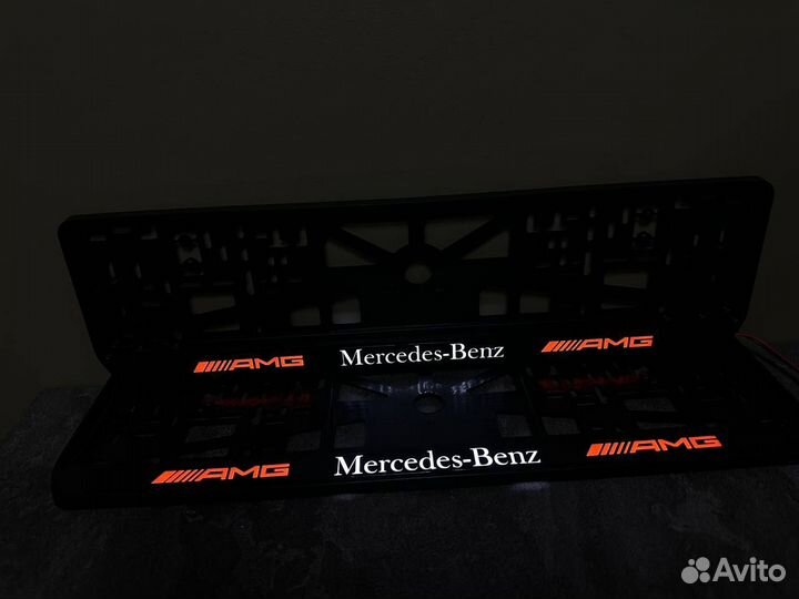 Рамка номерного знака led подсветка