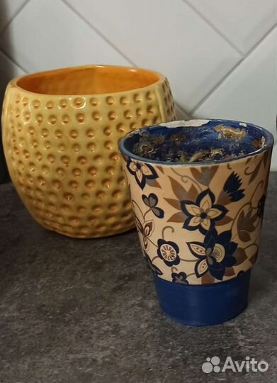 Керамические дизайнерские кашпо