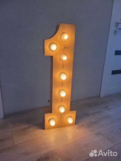 Цифра 1 из фанеры