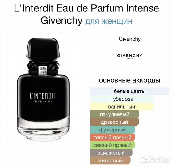 Духи L'Interdit Givenchy Оригинал