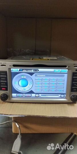 Авто магнитола на Хундай santa fe