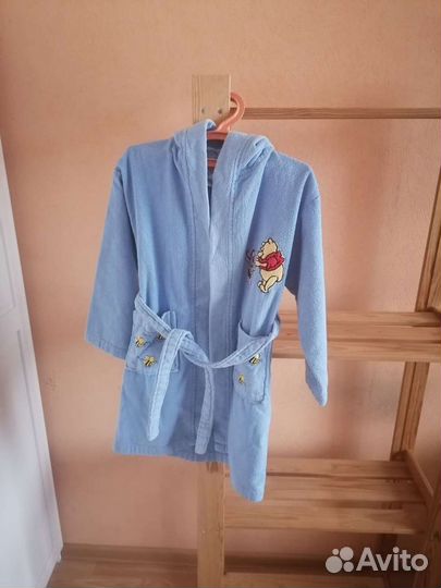 Детский махровый халат на мальчика 6-8 лет