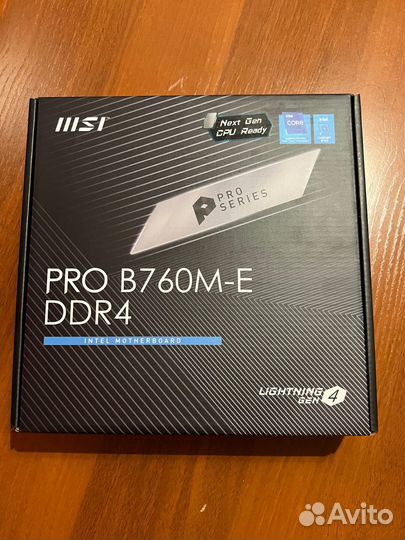 Материнская плата MSI PRO B760M-E DDR4 (Новая)