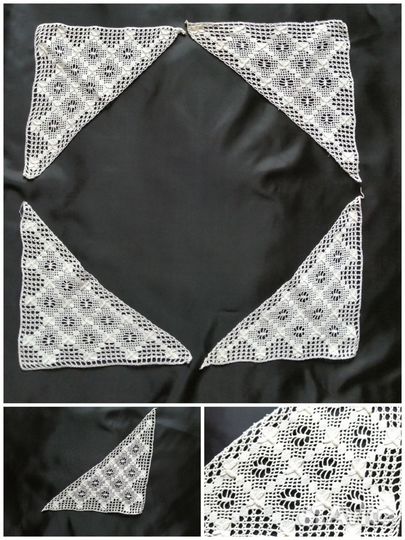 Кружевной подзор, уголки 50-е годы СССР