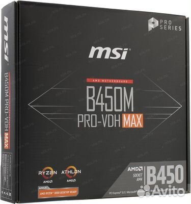 Материнская плата MSI B450M PRO-VDH MAX Socket AM4