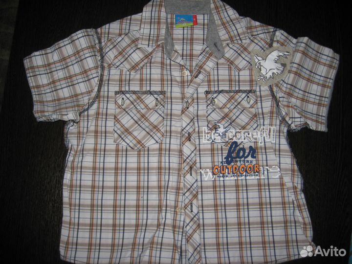 Рубашки детские р.104-140 фирменные, почти новые