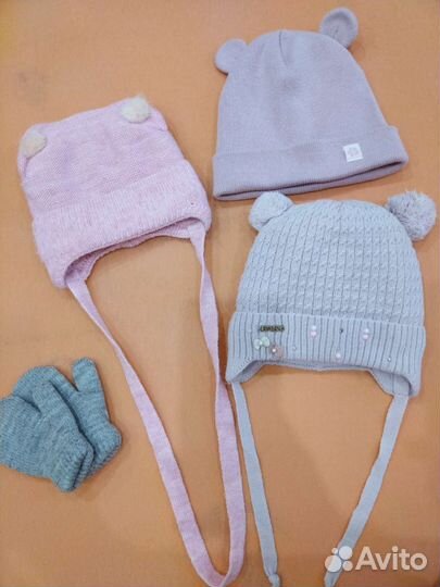 Шапка для девочки 46-48