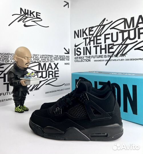 Nike air jordan 4 retro black cat