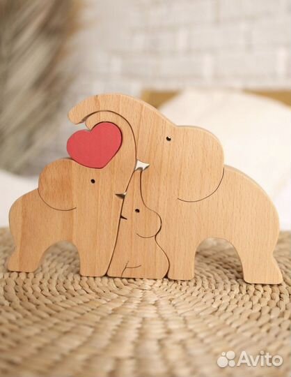 Фигурка пазл из дерева 