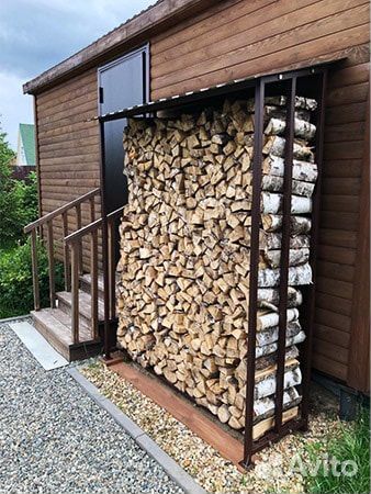 Дровник уличный