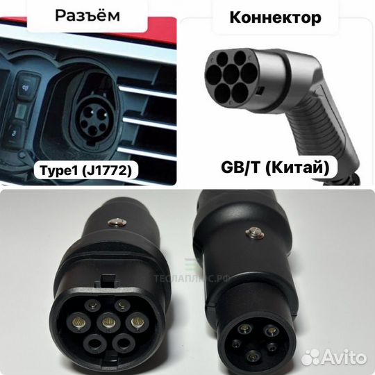 Переходник GBT - Type1 (J1772)