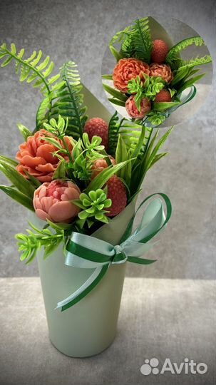 Букет цветов из мыла