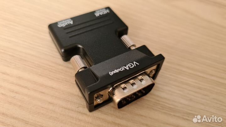Новый Переходник-адаптер Hdmi-VGA + Audio