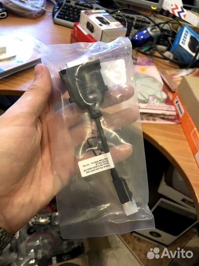 Переходник/адаптер mini DisplayPort-DVI-D Nvidia