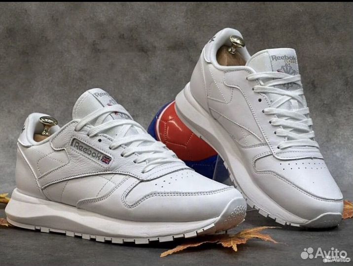 Мужские кожаные кроссовки Reebok