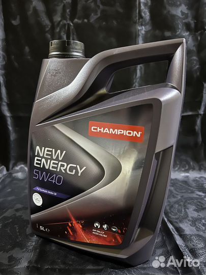 Моторное масло champion NEW energy 5W-40 5л