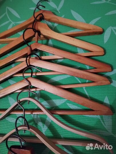 Вешалки плечики деревянные СССР винтаж 9 шт разные