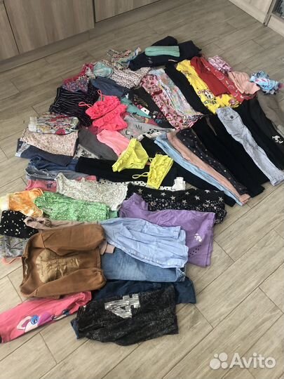 Одежда на девочку пакетом 5- 6 лет