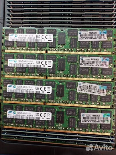 Samsung 1866Мгц 16Гб ecc HP 712383-081 DDR3