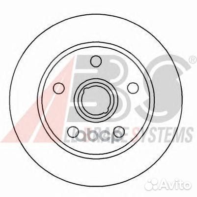 Диск тормозной 15826 Abs