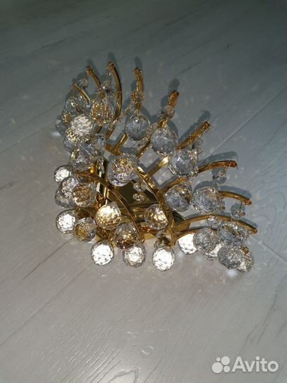 Хрустальное бра на 2 лампы (Чехия)