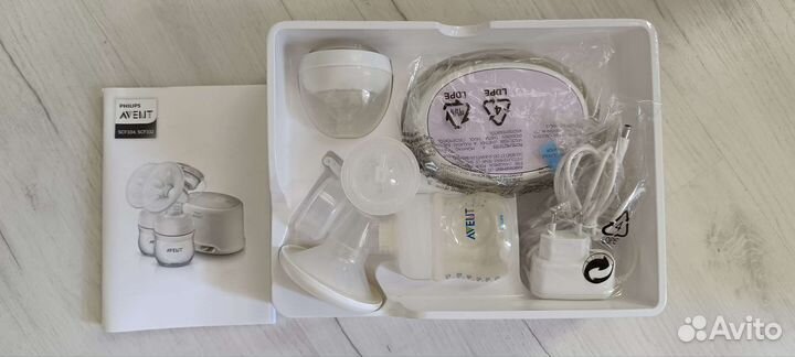 Молокоотсос Avent электрический + набор