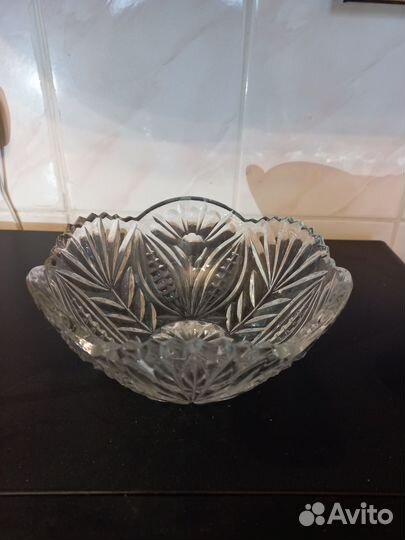 Салатник хрустальный СССР