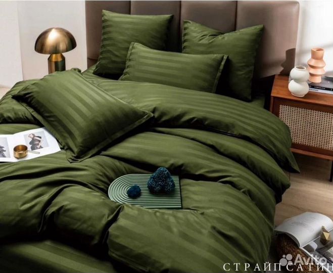 Постельное белье страйп сатин