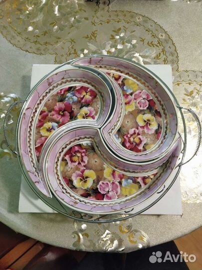 Менажница фарфор