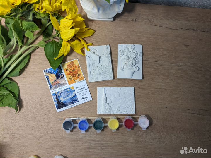 3д рскраски-магниты, Ван Гог, Климт, да Винчи