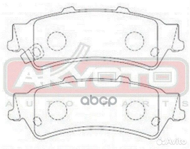 Колодки тормозные дисковые задние AKD-0636 akyoto