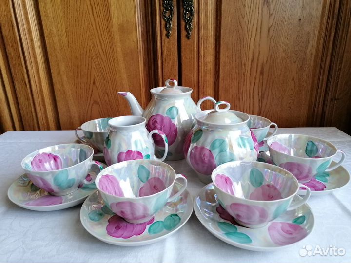 Чайный сервиз Дулево ручная роспись