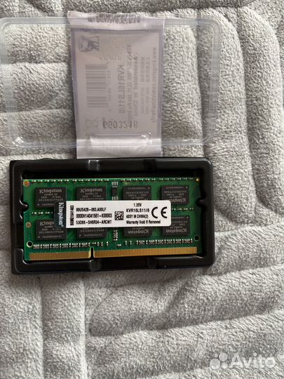 Оперативная память sodimm DDR3L 8Gb 1600