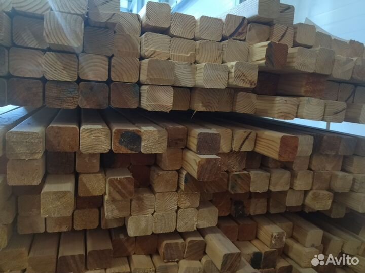 Брусок сухой строганный из лиственницы