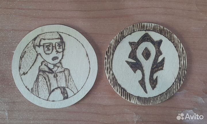 Деревянные подставки под кружку