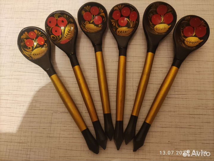 Чайные ложки хохлома