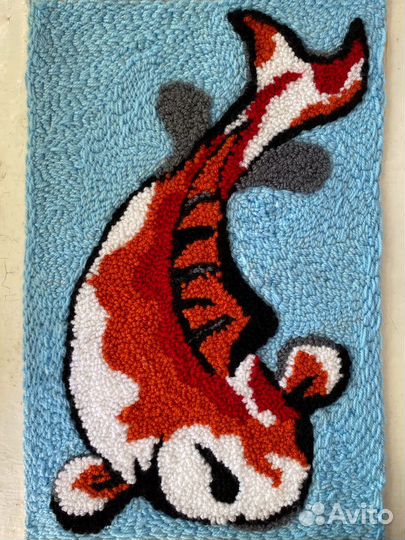 Ковровая вышивка. Подставка на стол. Украшение