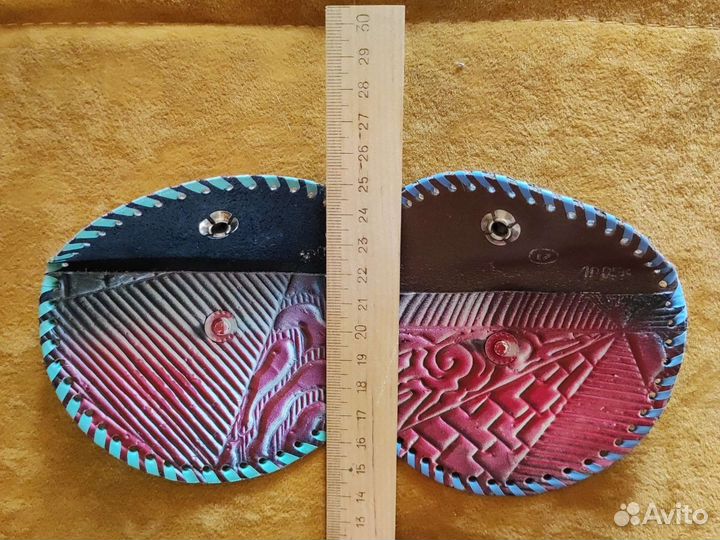 Кошельки кожаные, винтаж, СССР