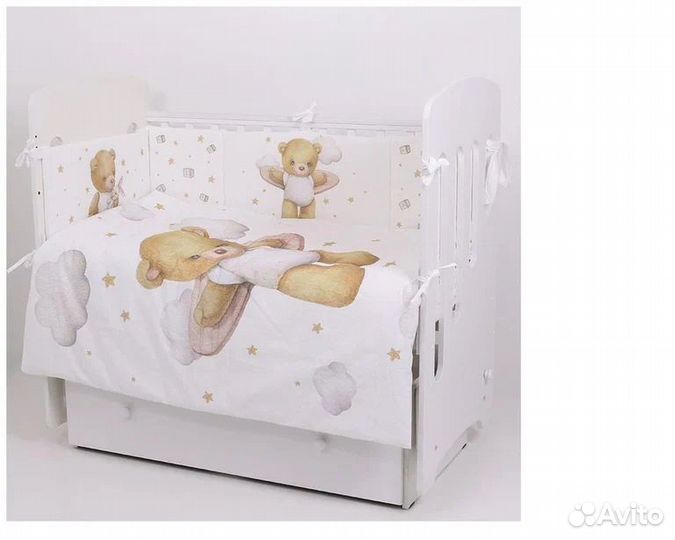 Комплект постельного белья в детскую кроватку